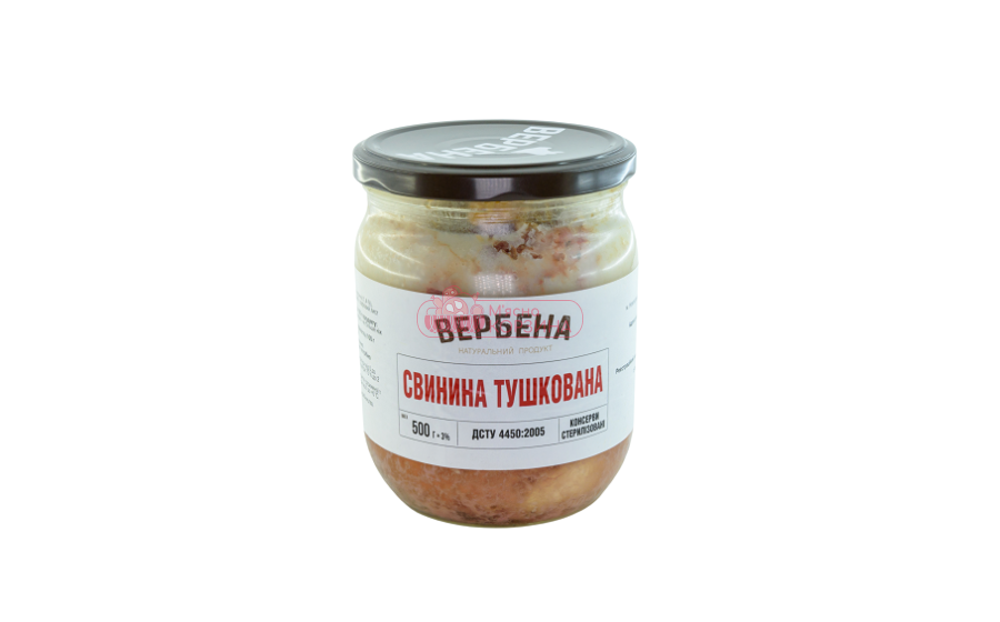 Вербена  Консерва "Свинина Тушкована" скло 0,5 кг шт - 1