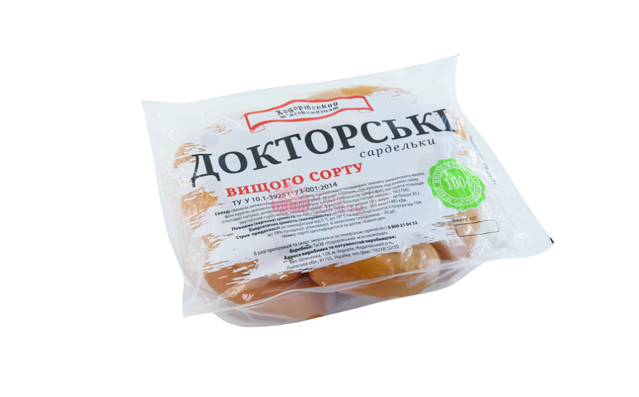 Ходорів "Сарделька Докторська" в/у - 2