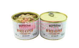 Вербена  Консерва куряча "Мясо Птиці" Ж/Б 0,525 кг шт